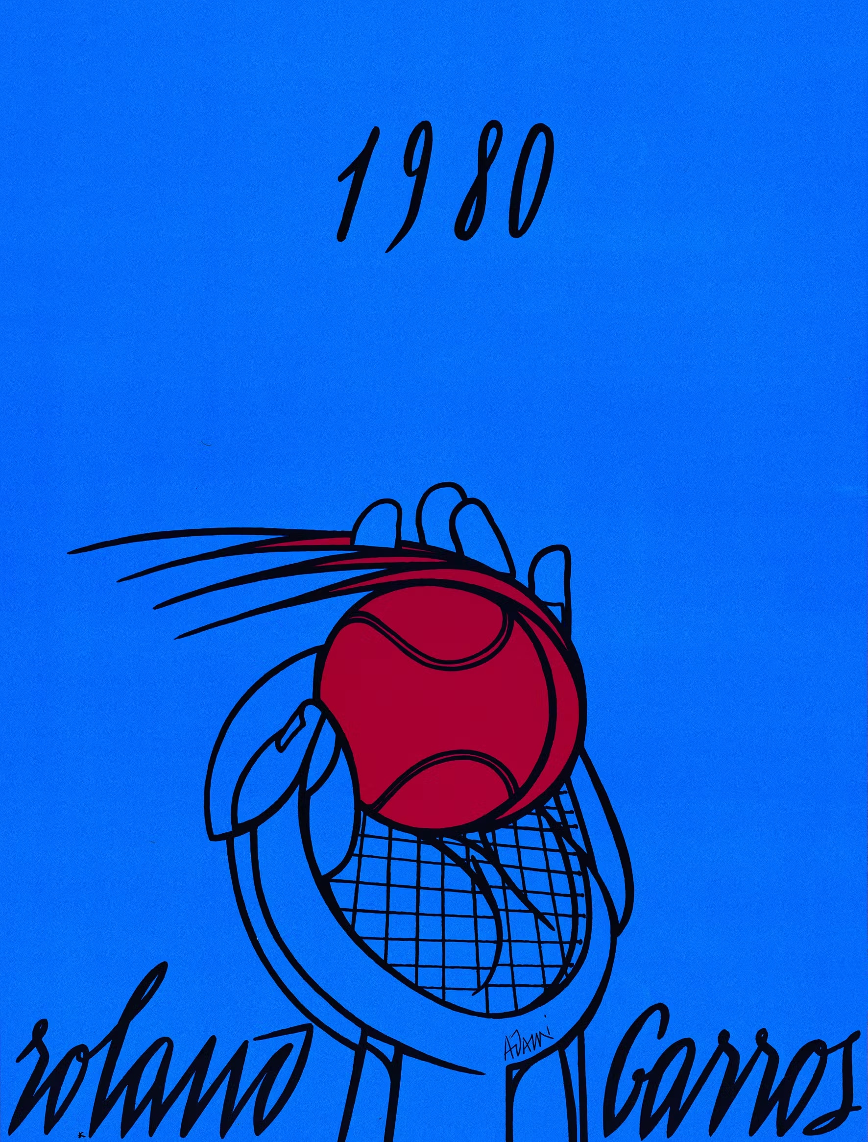 Roland Garros 1980 poster